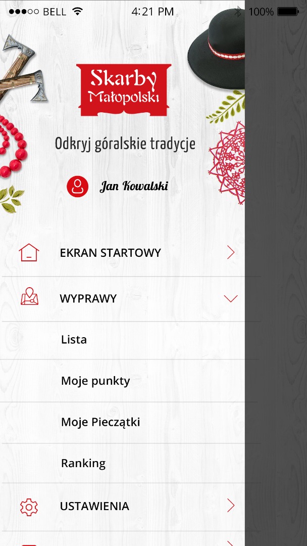 Skarby Górali - menu screen